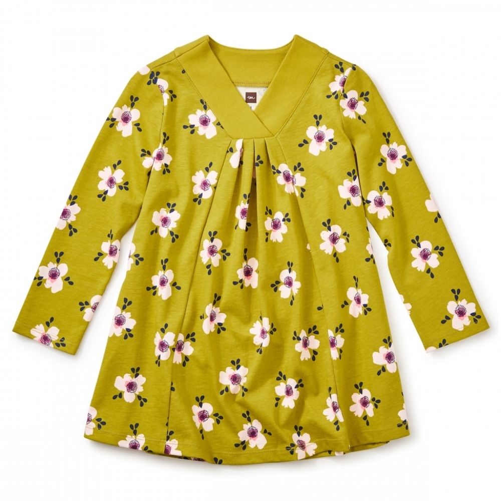 Tea Collection Maisie Pleated Trapeze - Citronelle